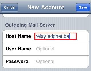 Hoe stel ik mijn edpnet mailaccount in op een iPhone