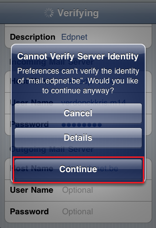 Hoe stel ik mijn edpnet mailaccount in op een iPhone