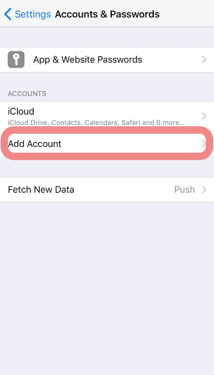 How do I configure my edpnet mail account on an iPhone