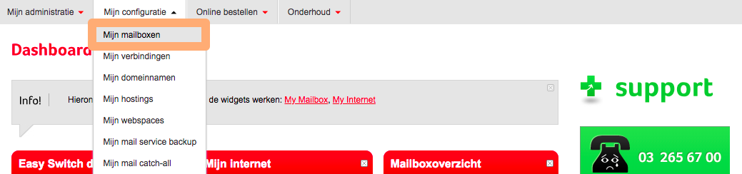 Hoe kan ik mijn mailbox logins wijzigen