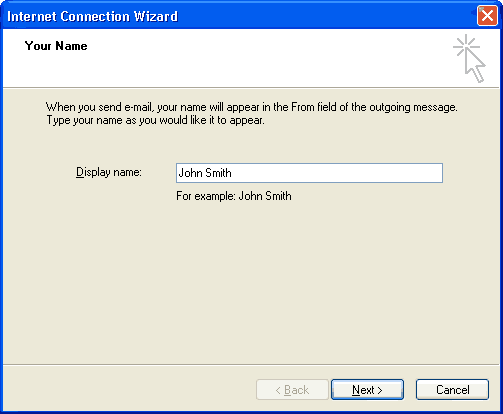 Outlook Express configuration