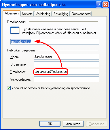 Hoe configureer ik Outlook Express