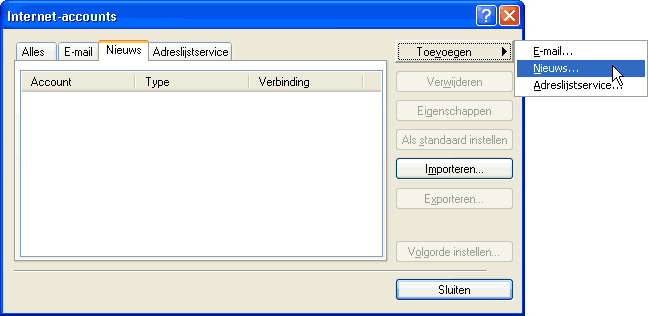 Hoe configureer ik Outlook Express