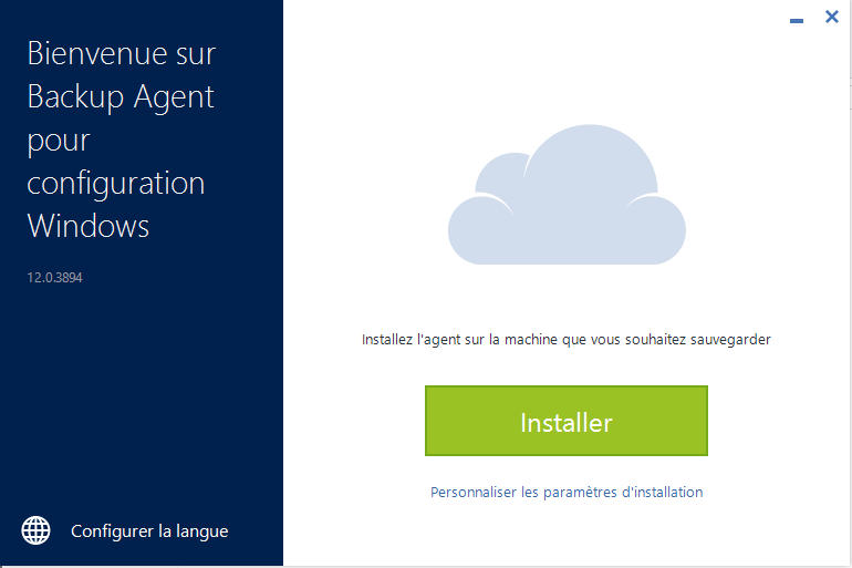 Comment installer mon agent online backup