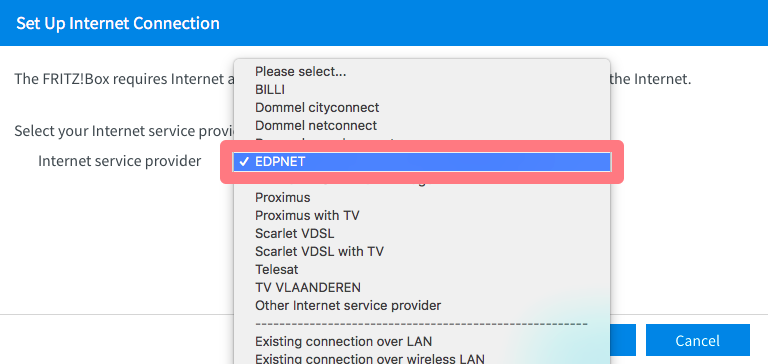 How do I install and configure my FRITZ!Box 7490 modem