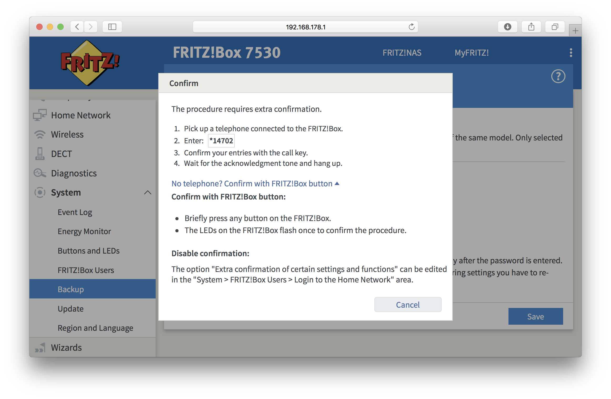 How do I back up and restore my FRITZ!Box How do I back up and restore my FRITZ!Box