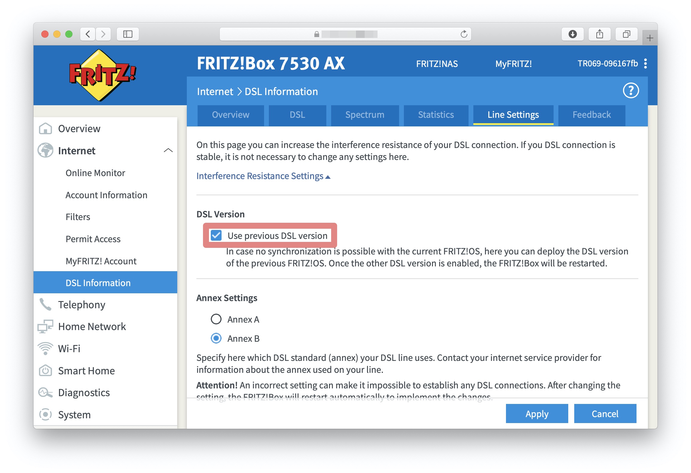 How do I enable previous DSL driver on my FRITZ!Box How do I enable previous DSL driver on my FRITZ!Box