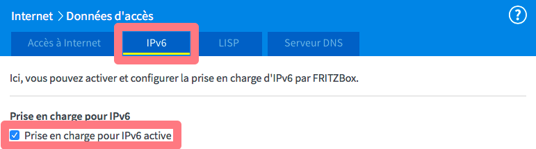 Comment activer l'IPv6 sur ma Fritz!Box