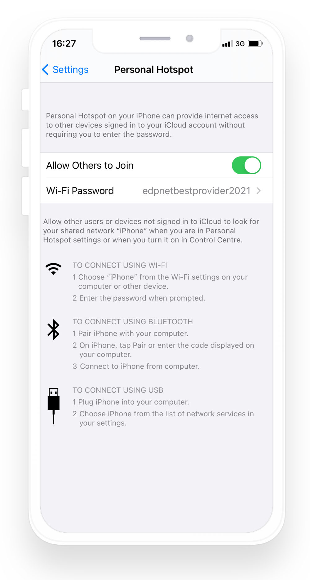 How do I set up a Personal Hotspot on my iPhone