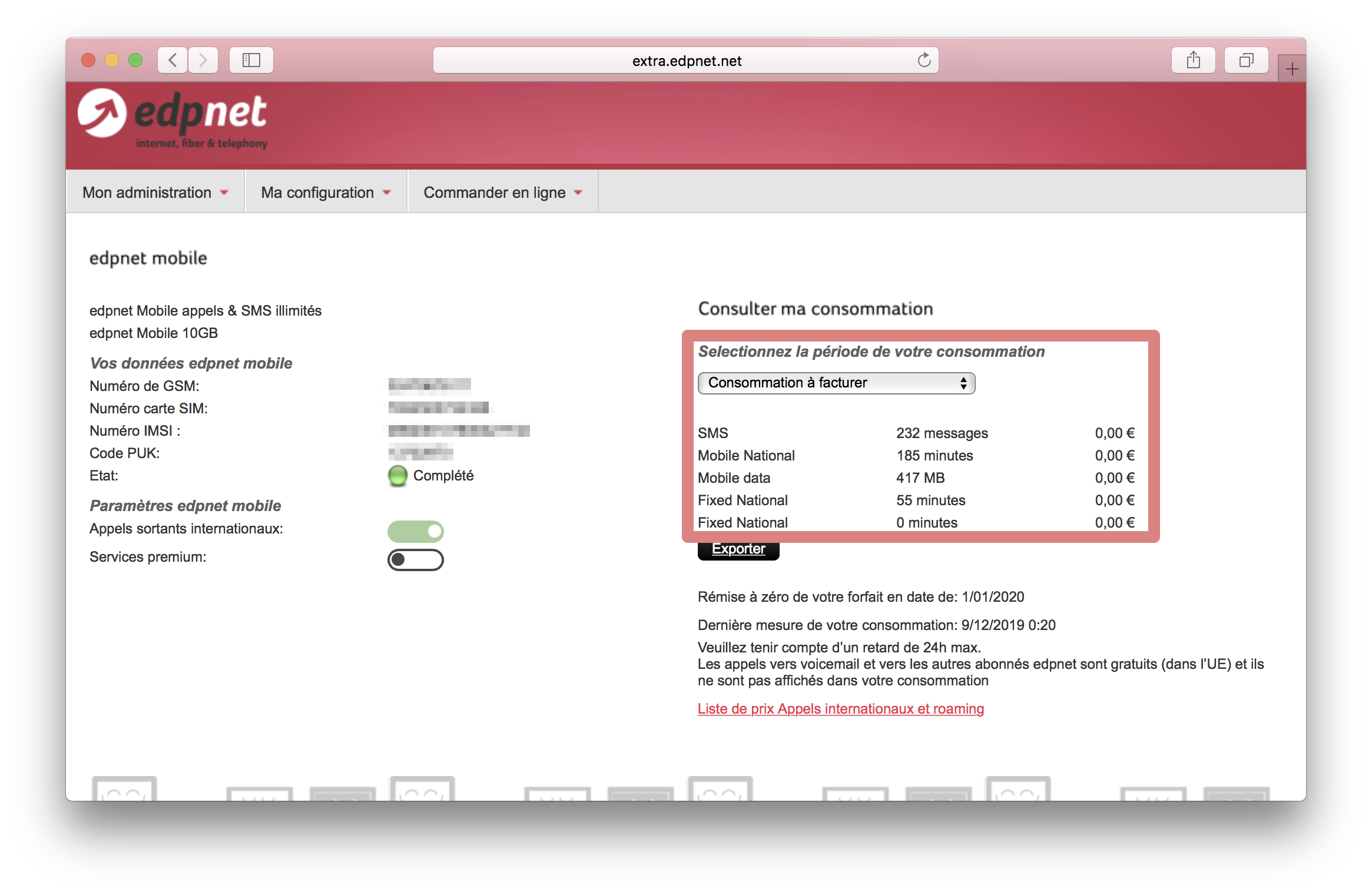 Comment consulter ma consommation mobile Comment consulter ma consommation mobile