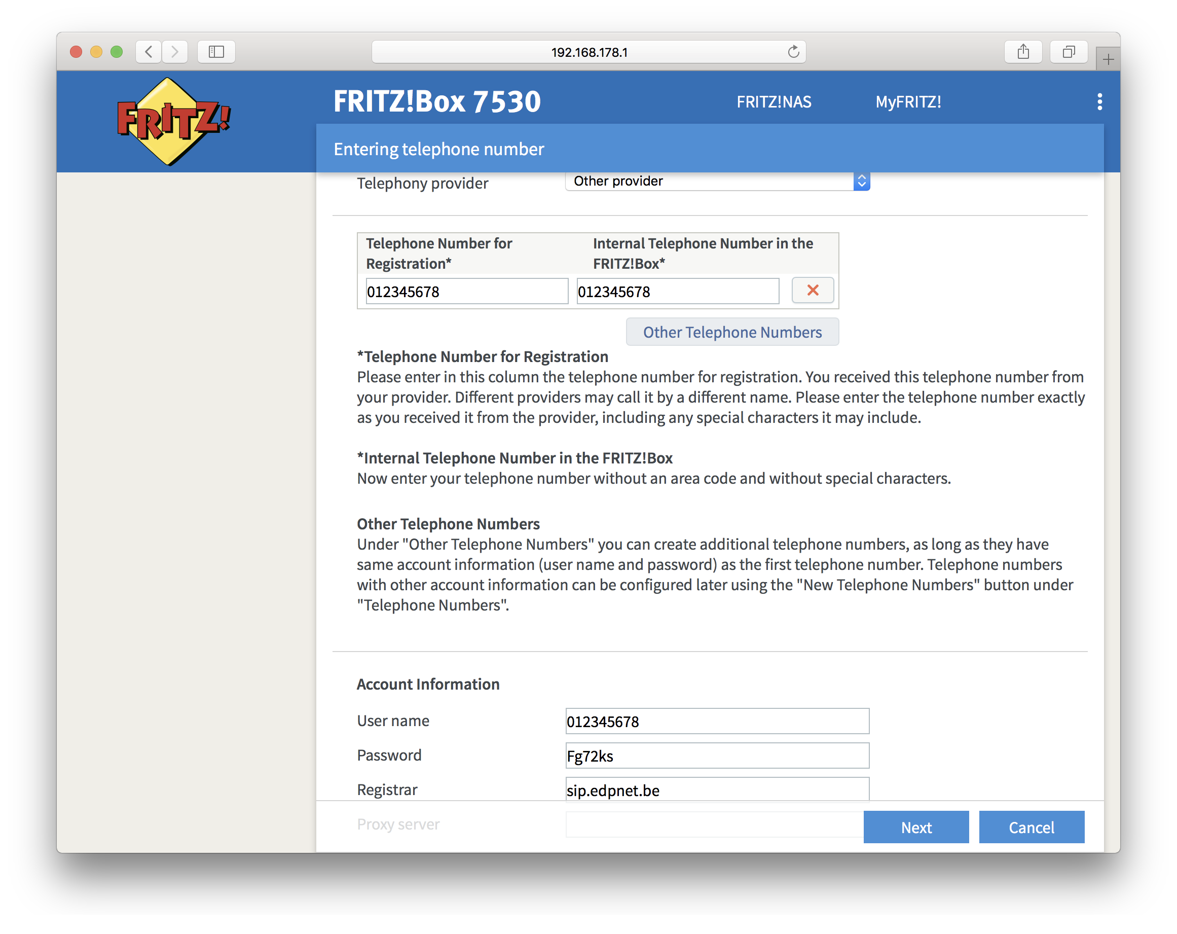 How do I configure edpnet telephony on my FRITZ!Box How do I configure edpnet telephony on my FRITZ!Box