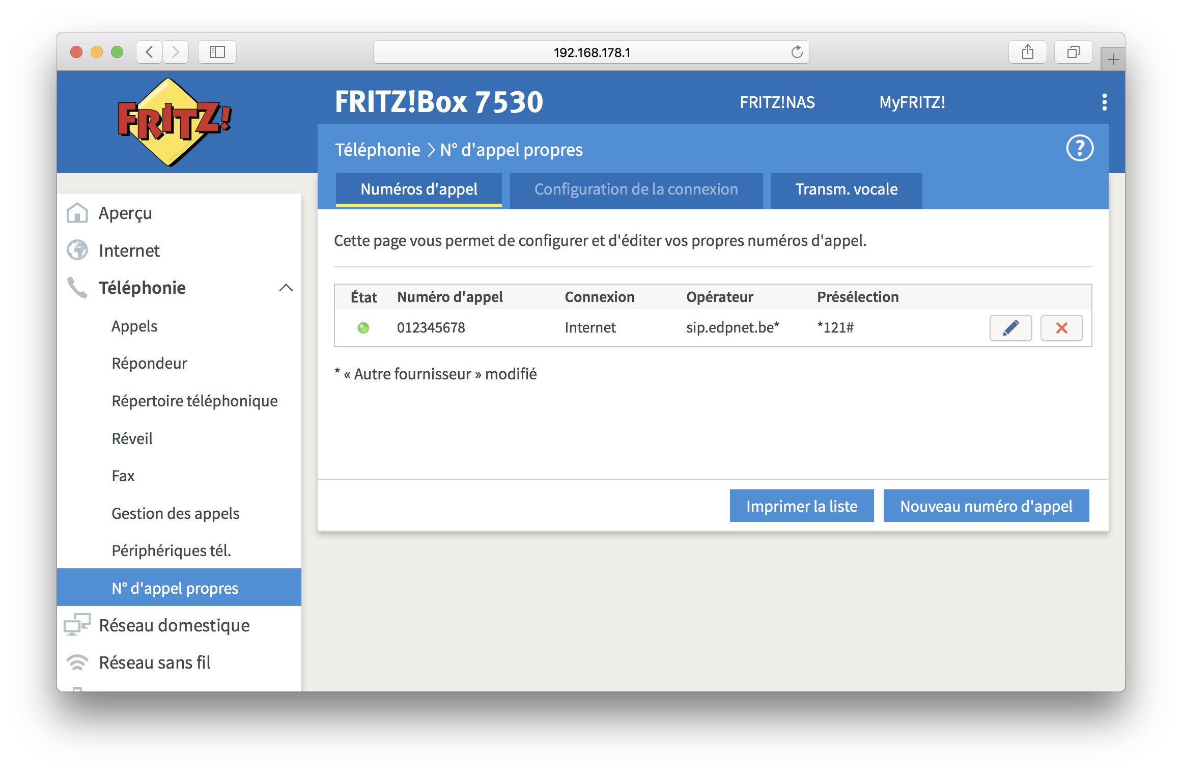 Comment configurer edpnet telephony sur ma FRITZ!Box Comment configurer edpnet telephony sur ma FRITZ!Box
