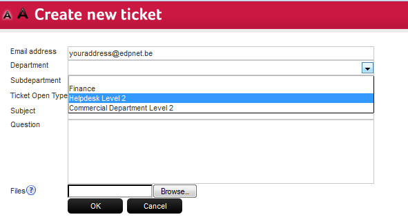 How to create and manage a ticket if you are edpnet partner