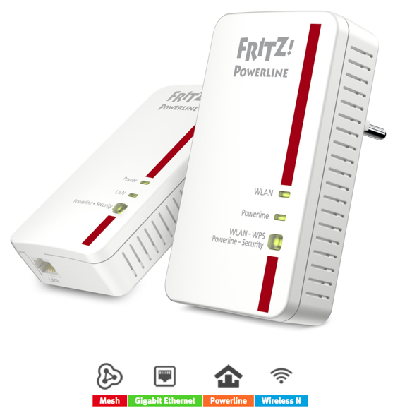 FRITZ!Powerline in het Mesh-netwerk configureren