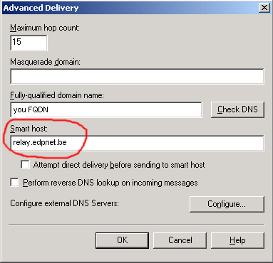 J'ai une adresse IP dynamique, comment envoyer des mails via un Serveur Microsoft Exchange