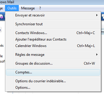 Windows Mail - Je n'arrive pas à me connecter au serveur de courrier sortant (SMTP)