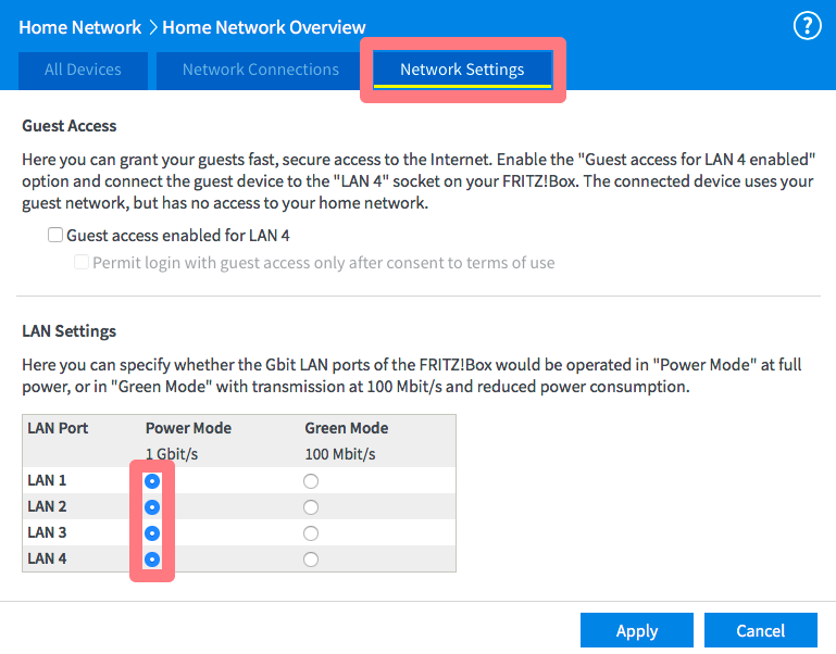 The speed of my fiber connection doesn't go beyond 100 Mbps